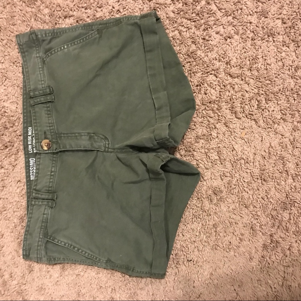 olive green shorts